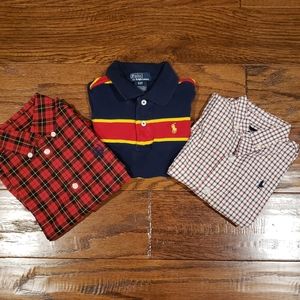 Boy's Three Shirt Bundle (Polo And Chaps) - 2T